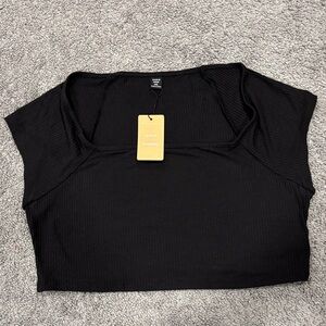 Freestyle Black Crop Top for Women